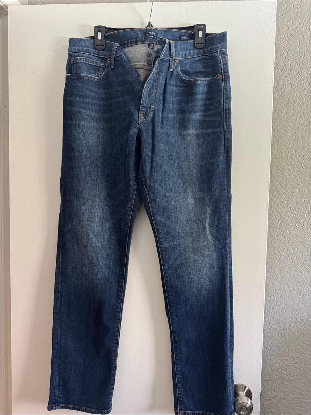 J. Crew Men's Straight-Leg Jeans in Faded Indigo